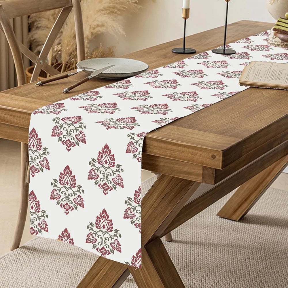 Ishro Home Premium Table Runner – Soft European-Standard Fabric, Elegant Soft Feel, Machine Washable, Timeless Design |